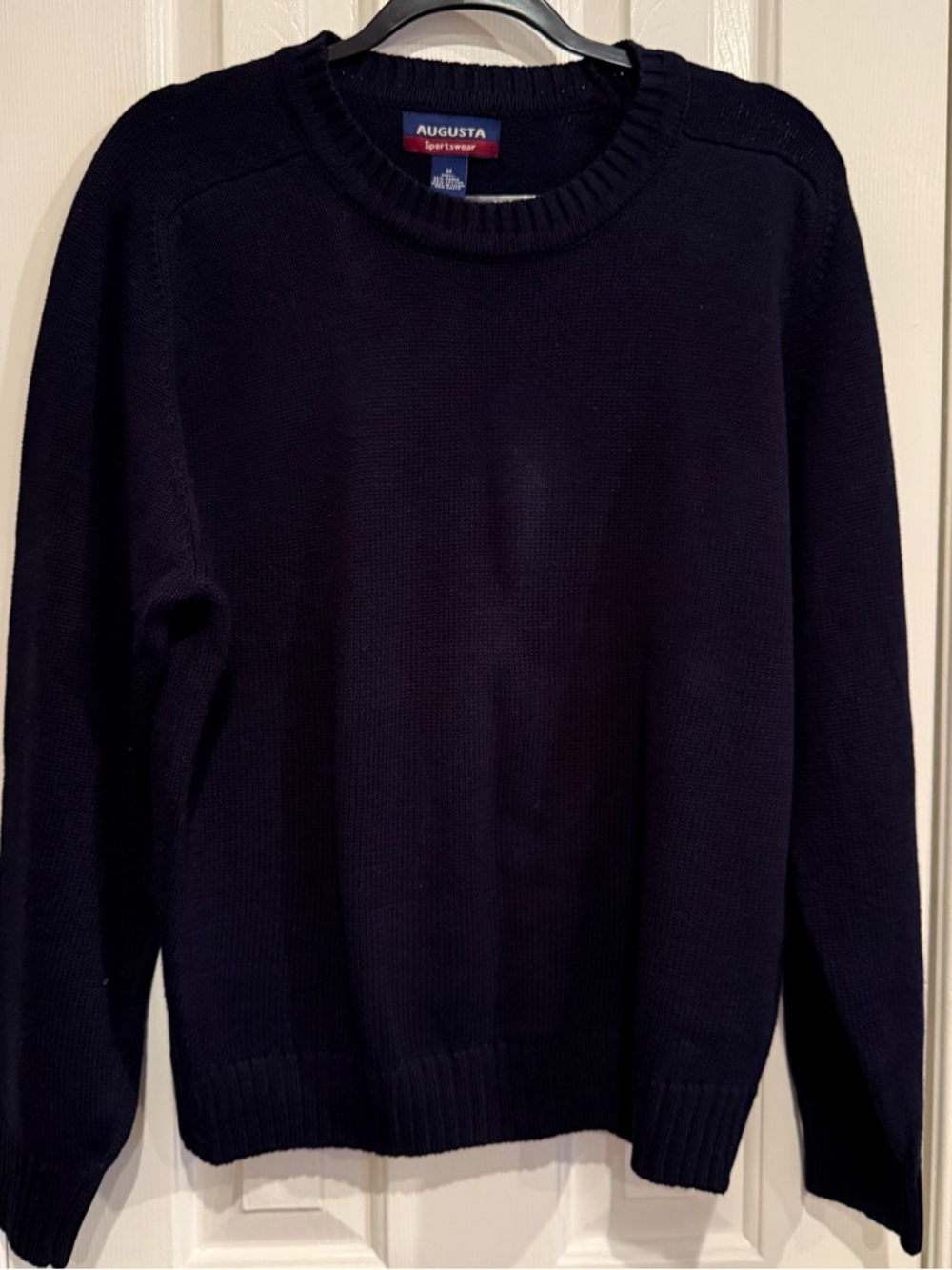 Augusta Sportswear Men's Navy Crewneck Sweater-Size M